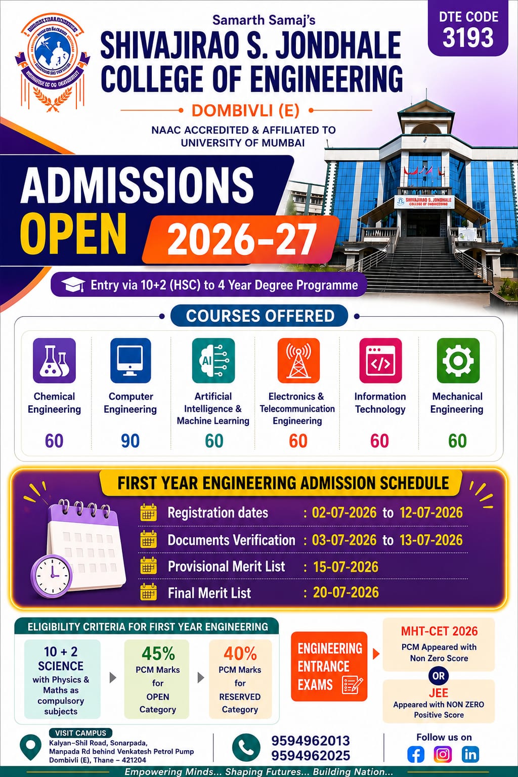 Fe admission 26-27